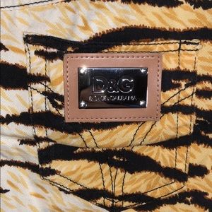 D&G Dolce & Gabbana animal print skirt